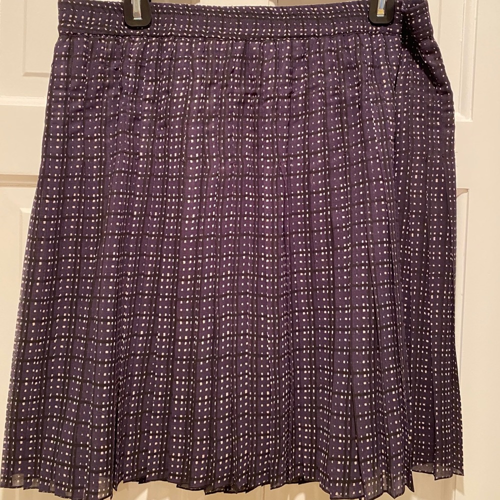 Ann Taylor LOFT pleated chiffon skirt